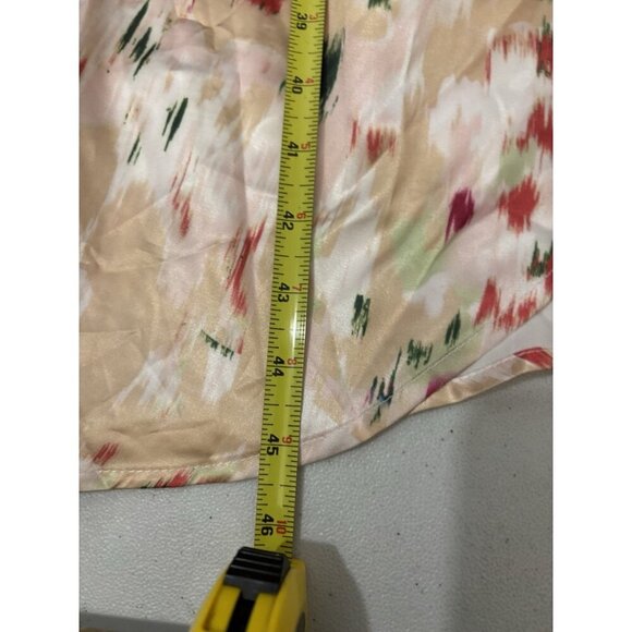 Cider Fliral Ruched Midi Dress Hi Low Size Medium - Picture 12 of 12